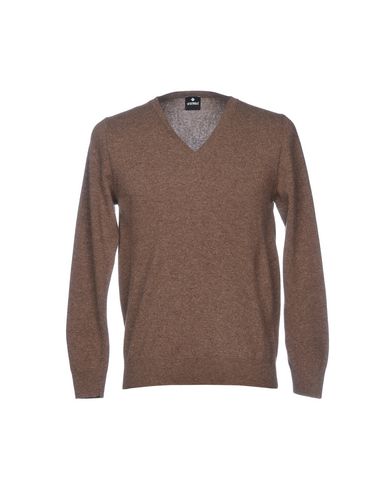Andrea Fenzi Man Sweater Dove Grey Size 46 Merino Wool, Cashmere In Brown