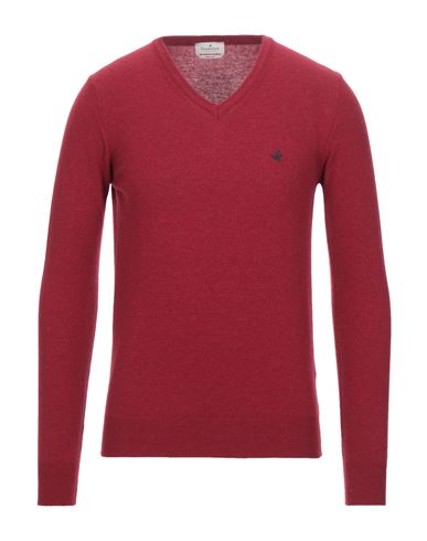 Man Sweater Red Size 48 Wool