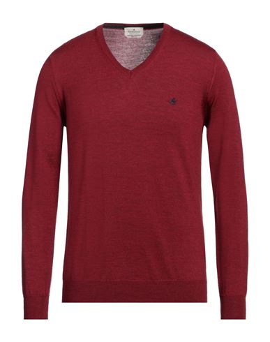 Man Sweater Brick red Size 42 Virgin Wool