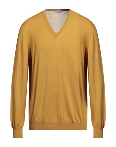 Shop Gran Sasso Man Sweater Mustard Size 46 Virgin Wool In Yellow