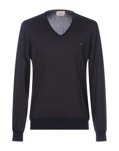 Man Sweater Midnight blue Size 46 Cotton