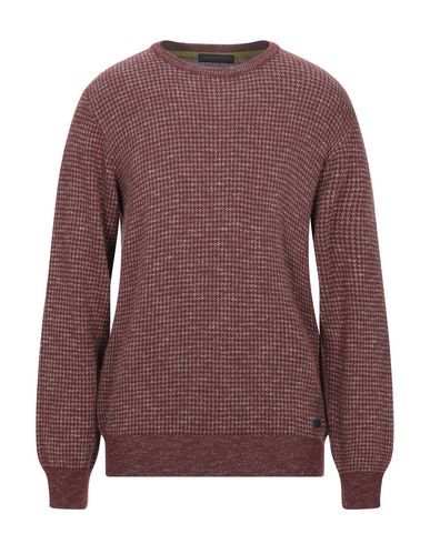 Man Sweater Brick red Size M Virgin Wool, Acrylic, Viscose, Cotton, Linen