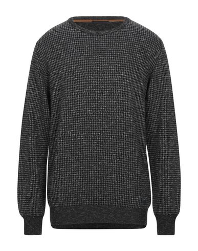 Man Sweater Black Size L Virgin Wool, Acrylic, Viscose, Cotton, Linen