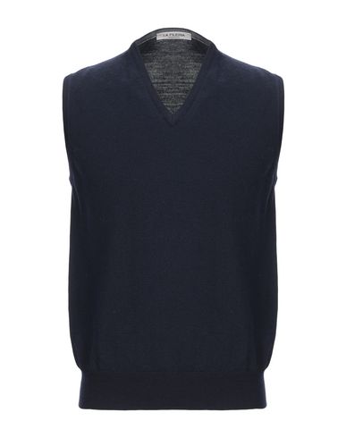 La Fileria Man Sweater Midnight Blue Size 40 Virgin Wool