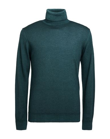 Man Turtleneck Military green Size M Merino Wool