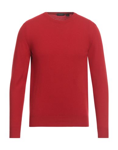 Zanone Man Sweater Red Size 46 Virgin Wool, Cashmere