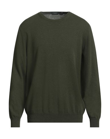Zanone Man Sweater Military Green Size 44 Virgin Wool, Cashmere
