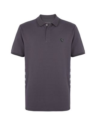 Scuderia Ferrari Online Store - Men's cotton piquet polo shirt - Short Sleeve Polos