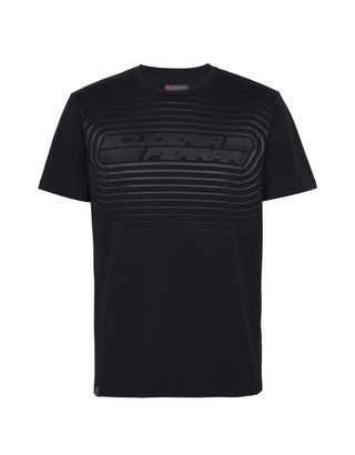 Scuderia Ferrari Online Store - 男士涂层印纹平纹针织 T 恤 - Short Sleeve T 恤