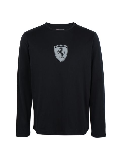 Scuderia Ferrari Online Store - Cotton jersey long-sleeve T-shirt - Long Sleeve T-Shirts