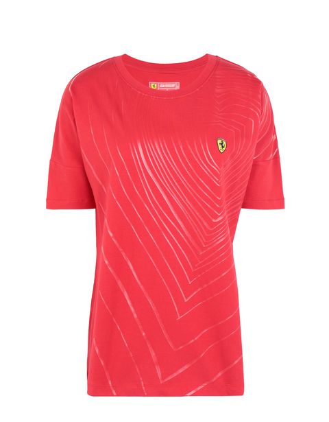 Scuderia Ferrari Online Store - Women's T-shirt with rubberized print - Short Sleeve T-Shirts