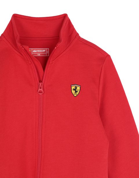 Scuderia Ferrari Online Store - Girls' cotton full zipper sweatshirt - Zip Sweaters