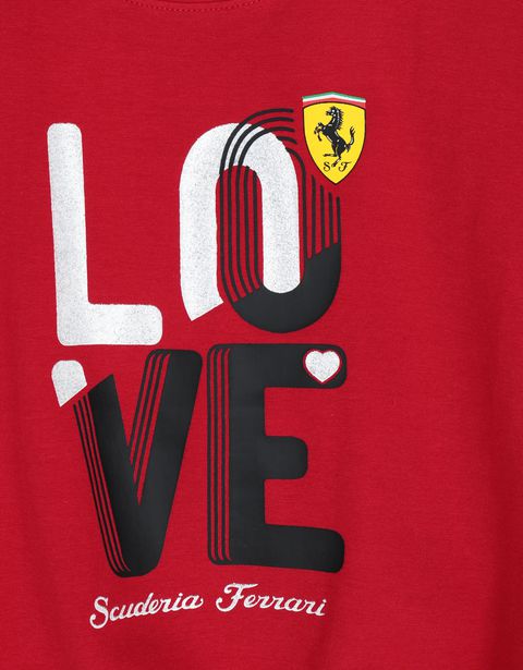 Scuderia Ferrari Online Store - Girls' LOVE T-shirt - Short Sleeve T-Shirts