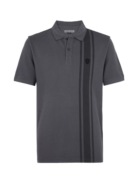 Scuderia Ferrari Online Store - Short-sleeved printed polo shirt - Short Sleeve Polos