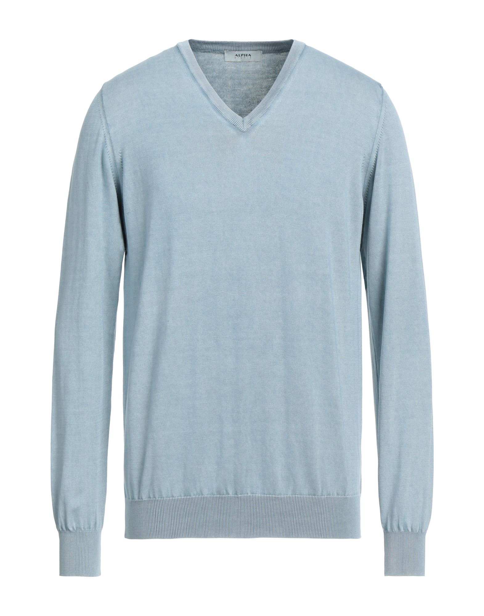 Alpha Studio Sweaters In Blue