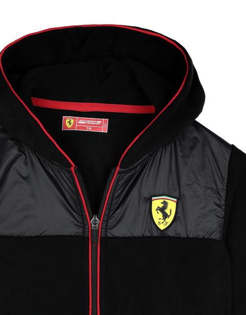 Scuderia Ferrari Online Store - Children's full zippered fleece sweatshirt - Zip Hood Sweaters