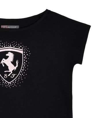Scuderia Ferrari Online Store - Girls’ T-shirt with Shield - Short Sleeve T-Shirts
