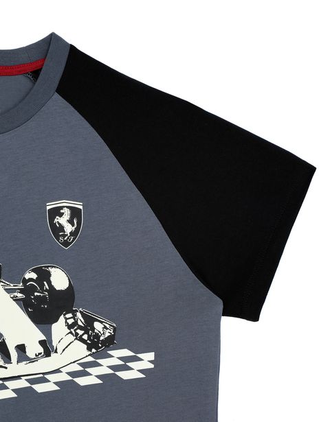 Scuderia Ferrari Online Store - Boy's glow-in-the-dark T-shirt - Short Sleeve T-Shirts