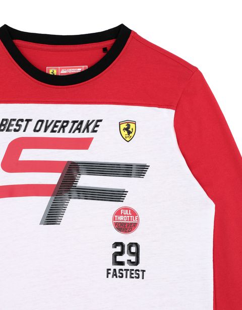 Scuderia Ferrari Online Store - Boys' long-sleeved jersey T-shirt - Long Sleeve T-Shirts