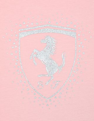 Scuderia Ferrari Online Store - Girls' T-shirt with Shield - Short Sleeve T-Shirts