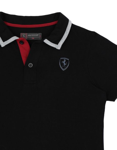 Scuderia Ferrari Online Store - Boys’ polo shirt in cotton jersey - Short Sleeve Polos