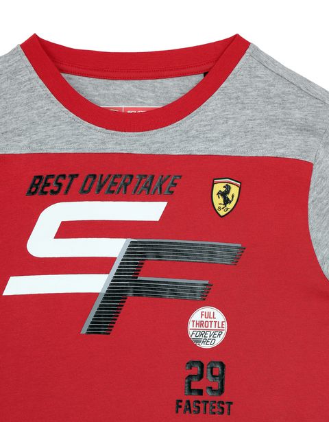 Scuderia Ferrari Online Store - Boys' long-sleeved jersey T-shirt - Long Sleeve T-Shirts