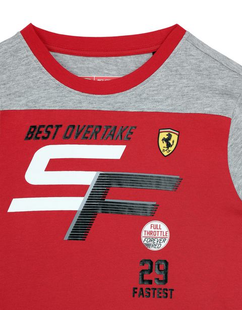 Scuderia Ferrari Online Store - Children's long-sleeved jersey T-shirt - Long Sleeve T-Shirts