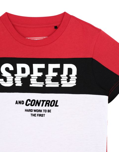 Scuderia Ferrari Online Store - Children's cotton T-shirt with print - Short Sleeve T-Shirts
