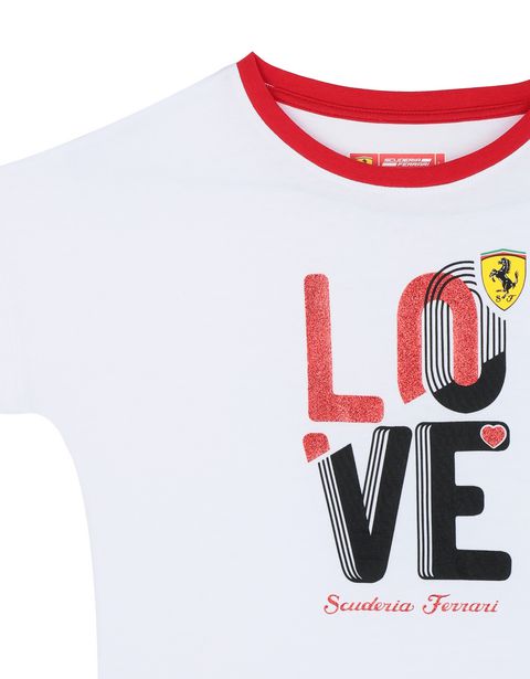 Scuderia Ferrari Online Store - Girls' LOVE T-shirt - Short Sleeve T-Shirts