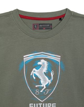Scuderia Ferrari Online Store - "Future is now" boy's T-shirt - Short Sleeve T-Shirts