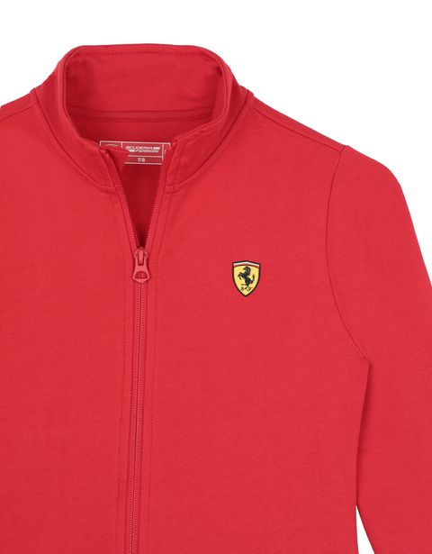Scuderia Ferrari Online Store - Girls' cotton full zipper sweatshirt - H-Zip Jumpers
