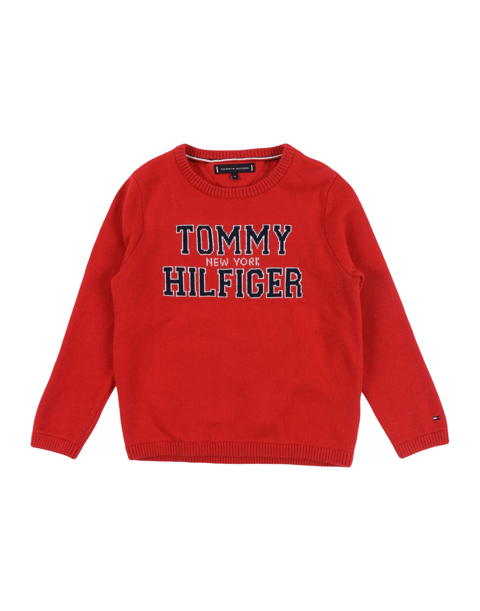 《送料無料》TOMMY HILFIGER ボーイズ 3-8 歳 プルオーバー レッド 3 コットン 55% / ポリエステル 30% / レーヨン 15%