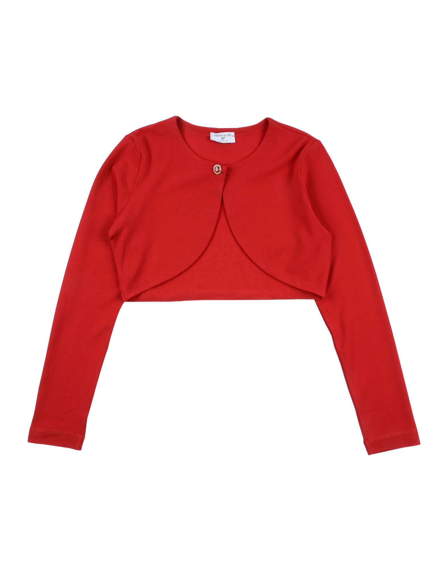 Monnalisa Kids' Wrap Cardigans In Red