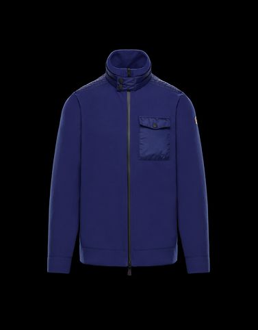 MONCLER ZIPPED MOCK POLO NECK - Cardigans - men