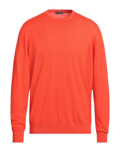 Shop Drumohr Man Sweater Tomato Red Size 46 Super 140s Wool