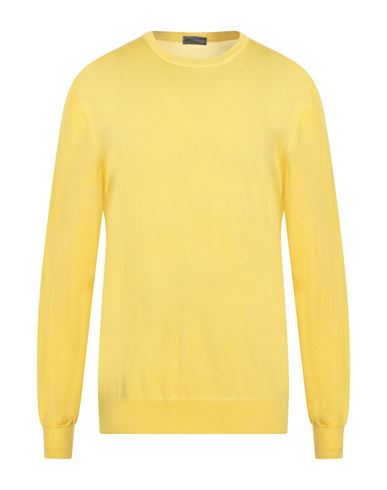 Shop Drumohr Man Sweater Yellow Size 44 Super 140s Wool
