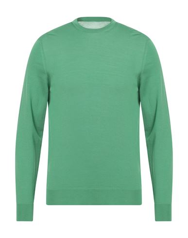 Drumohr Man Sweater Emerald Green Size 40 Super 140s Wool