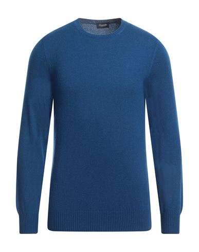 Drumohr Man Sweater Light Blue Size 38 Cashmere