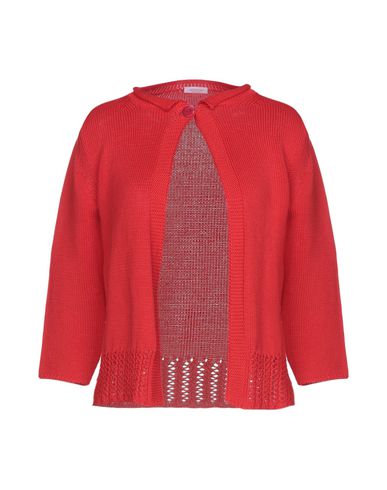 Rossopuro Woman Cardigan Red Size 4 Cotton