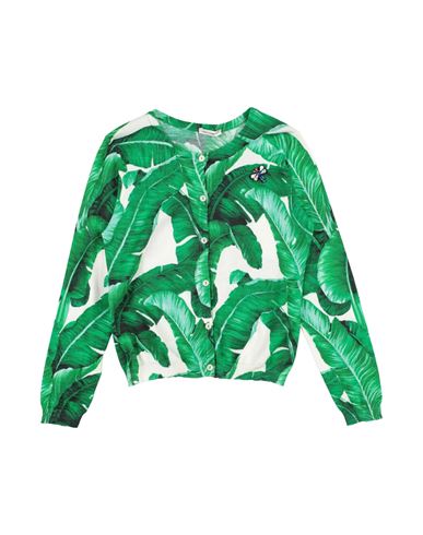 Shop Dolce & Gabbana Toddler Girl Cardigan Green Size 6 Cotton