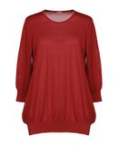 MALO Damen Pullover Farbe Rostrot Gr��e 4