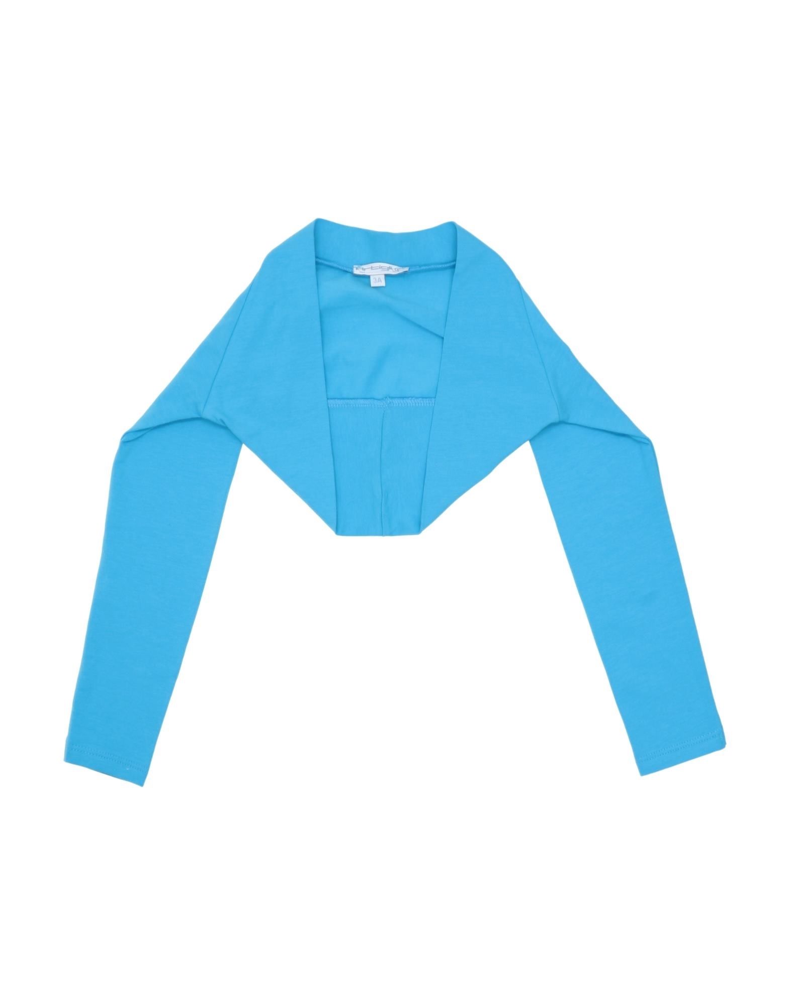 Shop Artigli Girl Toddler Girl Wrap Cardigans Sky Blue Size 7 Cotton, Elastane