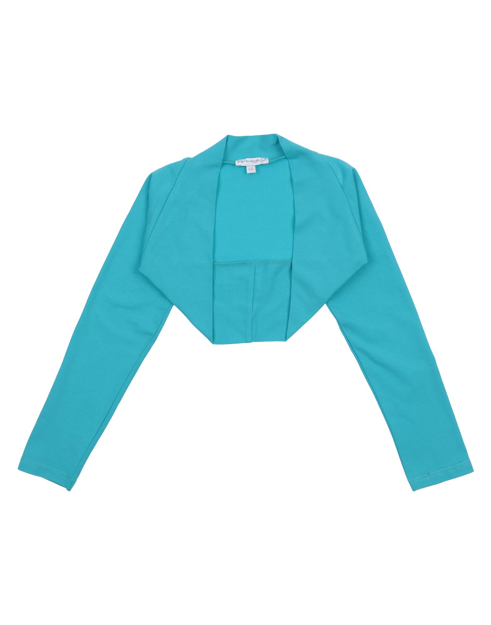 Shop Artigli Girl Toddler Girl Wrap Cardigans Turquoise Size 7 Cotton, Elastane In Blue