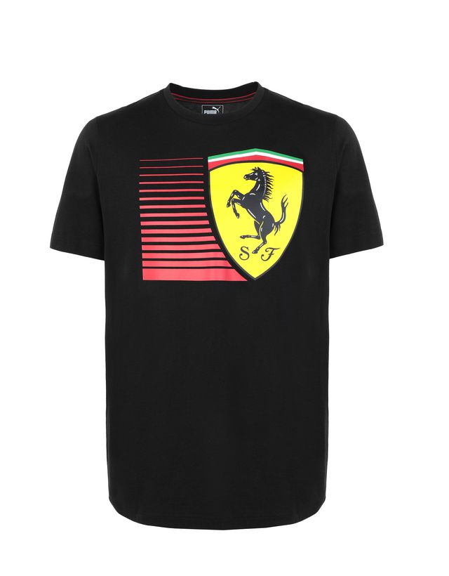 Ferrari Men’s short-sleeve Puma T-shirt with yellow Shield Man ...