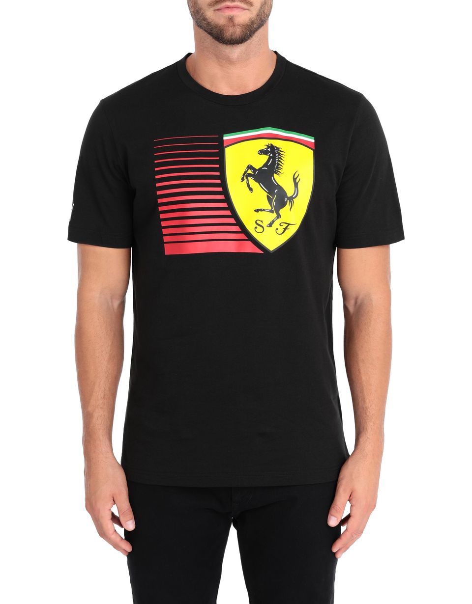 Ferrari Men’s short-sleeve Puma T-shirt with yellow Shield Man ...