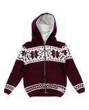 LAB84 Jungen 3-8 jahre Strickjacke Farbe Bordeaux Gr��e 6