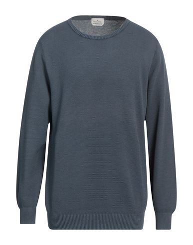 Man Sweater Navy blue Size 42 Cotton