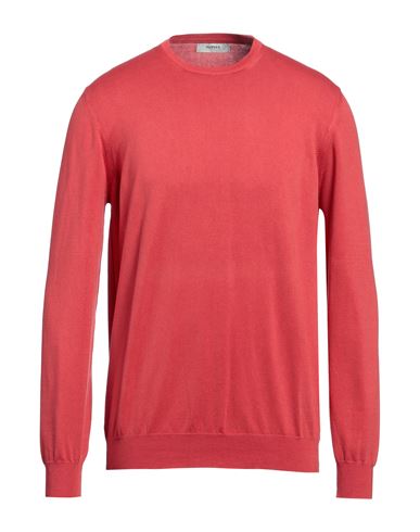 Alpha Studio Man Sweater Magenta Size 36 Cotton In Red