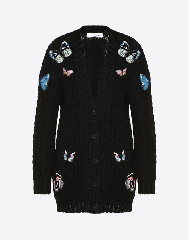 laine avec Seulement boutique; Pull en broderie en papillons qSGzMVpU