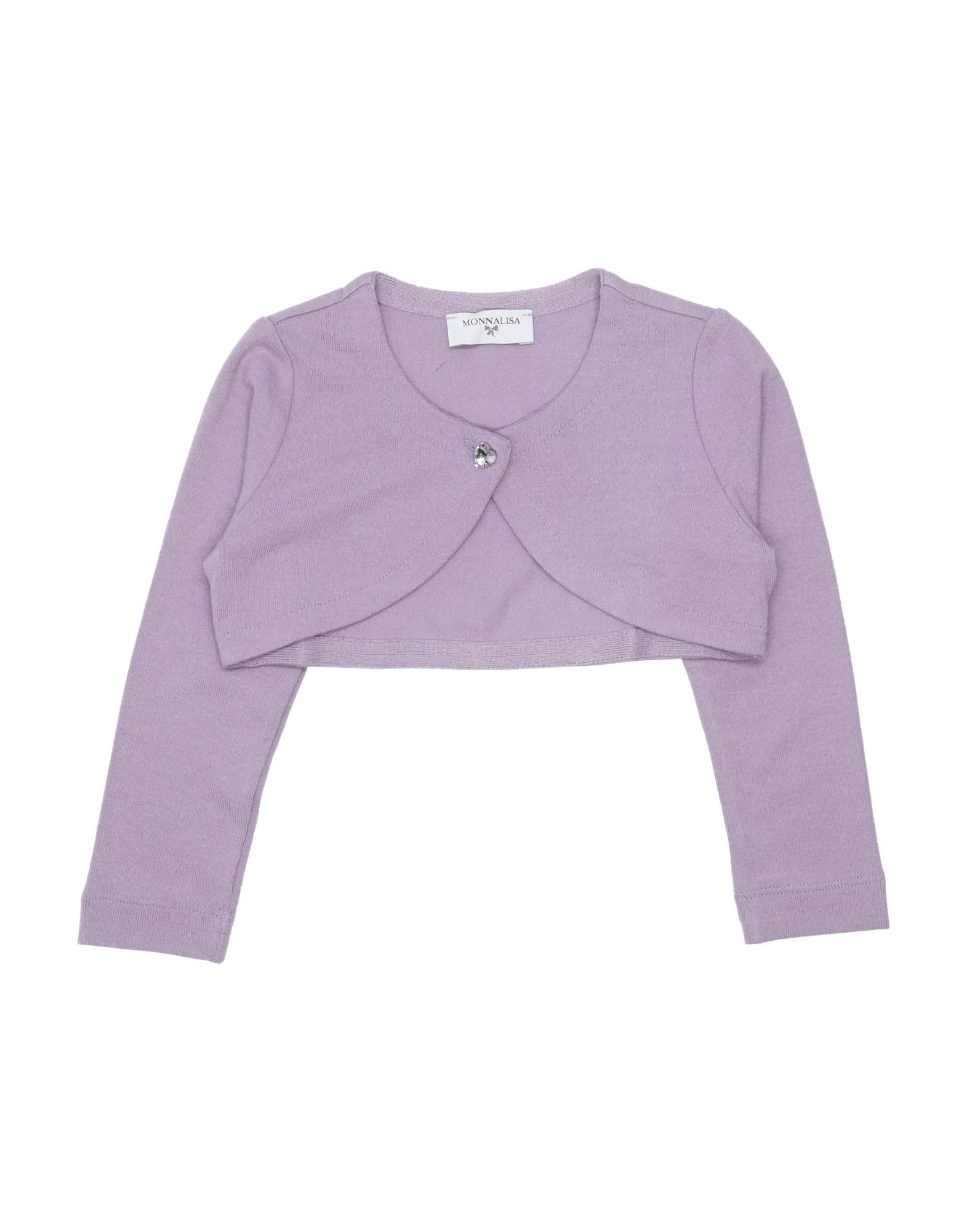 Monnalisa Kids' Wrap Cardigans In Lilac